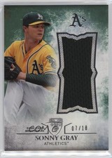 2015 Topps Triple Threads Unity Single Jumbo Relics Emerald 7/18 Sonny Gray 4c5