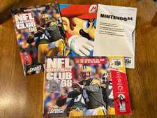 NFL Quarterback Club 98 Nintendo 64 Authentic GAME not tested Box  Booklets