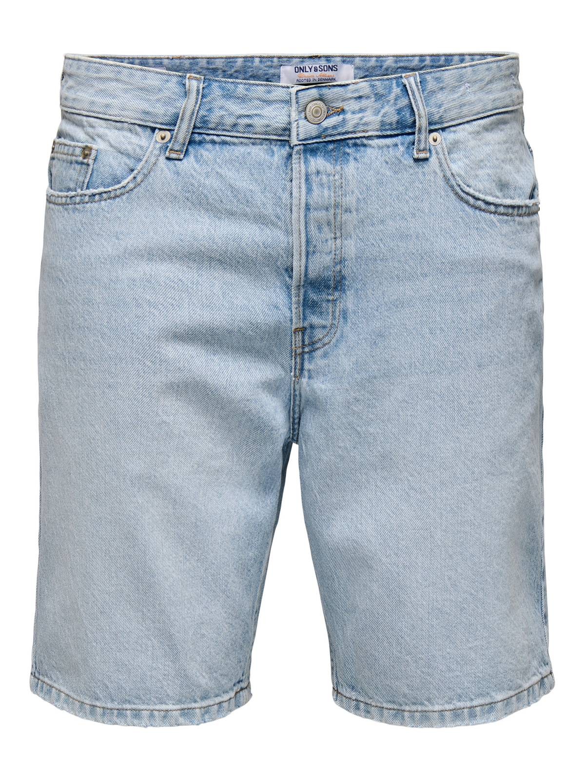 Only - Sons Edge Lb 2041 Tai Denim Short Jeans - Gre M Herrenbekleidung 10390₽