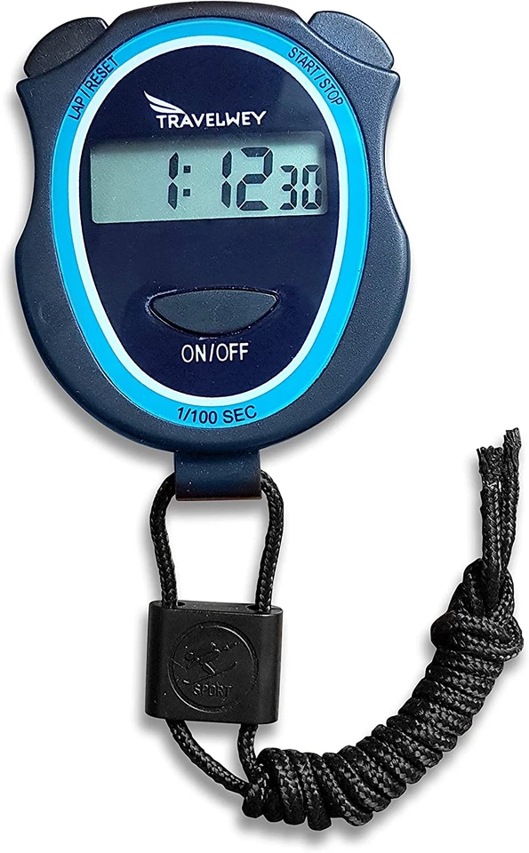 TRAVELWEY Digital Stopwatch - No Bells, No Whistles, Simple Basic Operation, Silent, Clear