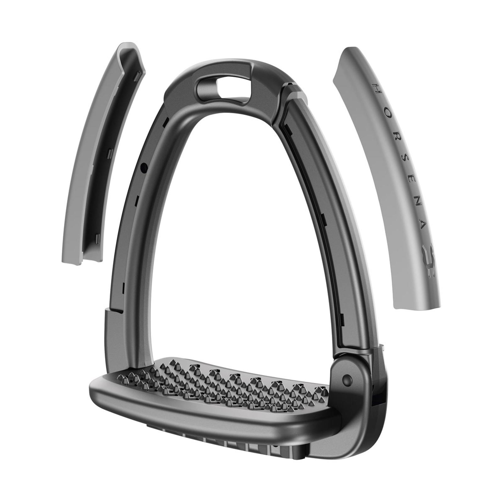 Horsena Swap Stirrup Extra Covers Set Of 4 - Pewter Grey