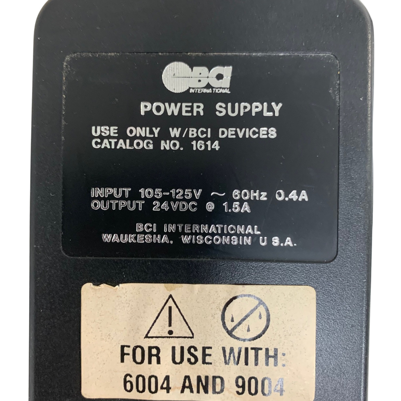 Smiths Medical 9004 BCI Capnograph Power Supply only