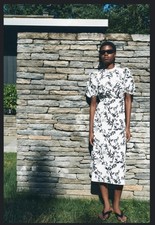 Zara Printed Dress Zw Collection Milkmaid  Midi Cotton Print White Size S And M