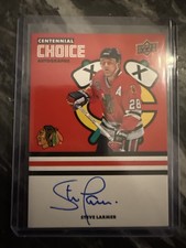 2025-26 UPPER DECK CENTENNIAL CHOICE BLACKHAWKS AUTO STEVE LARMER #CS-SL