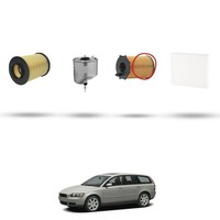 Hoffcar Wartungsset - 4 Filter FüR Volvo V50 1.6 D2 84KW Ab 2010