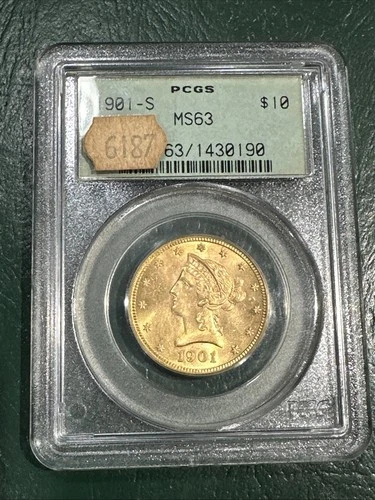 1901-S $10 - Liberty Head Gold Eagle - PCGS MS 63 OGH GREEN HOLDER