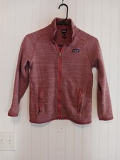 Patagonia Worn Wear Girls' Better Sweater Jacket Zipper Pink Size M