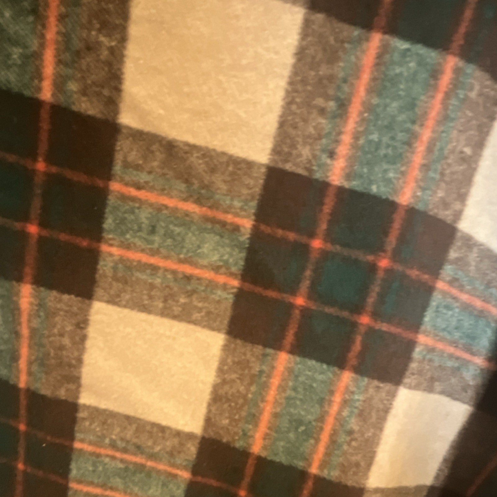 Plaid Button Collared Mid-Length Poncho Cape for … - image 4