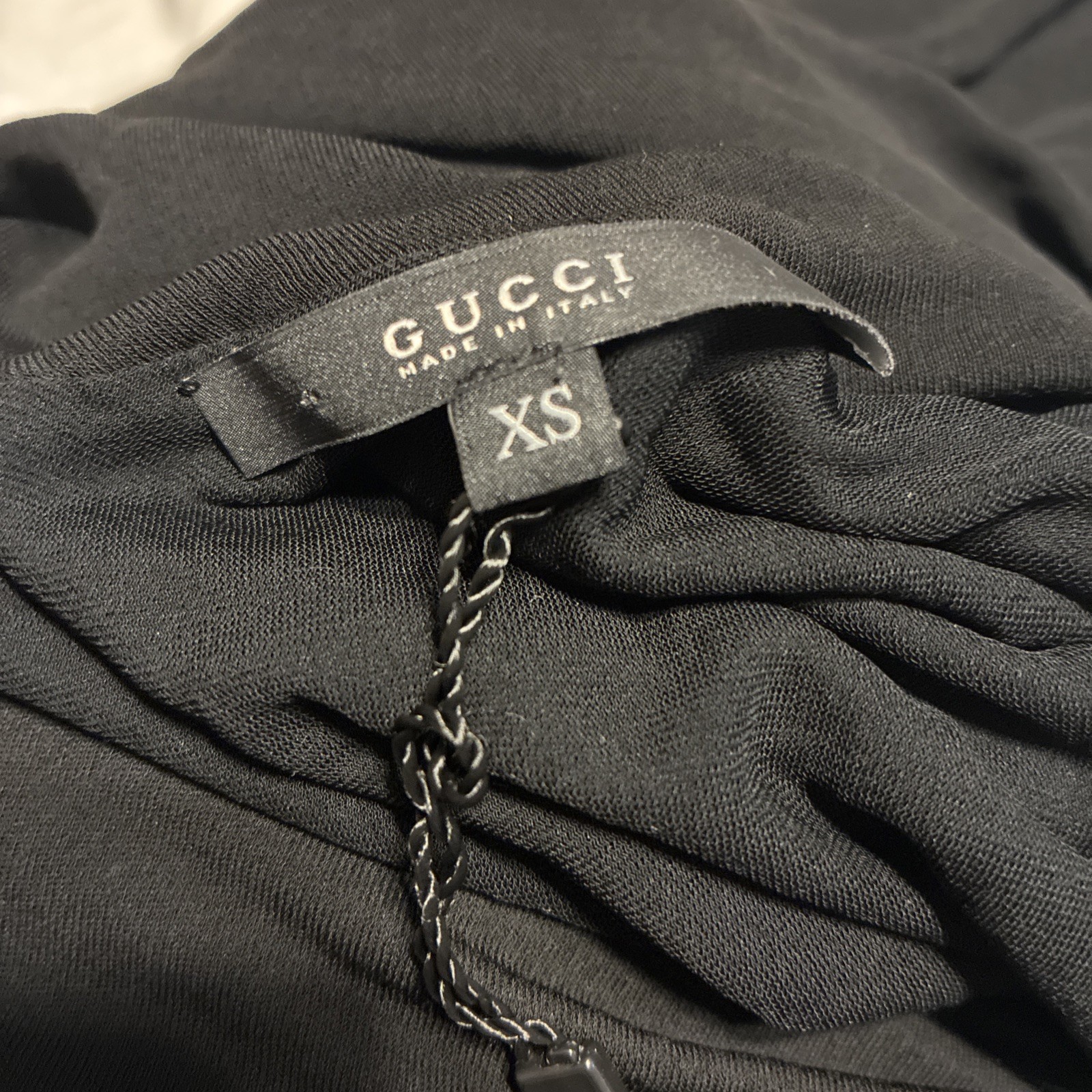 Gucci Authentic Viscose Solid Black Tank Mini Shi… - image 5