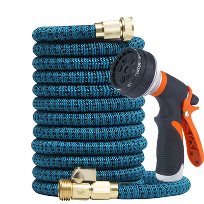 Expandable Magic Garden Hose 3/4 Inch High Pressure Car Wash Watering Device wit