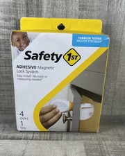 Safety 1st Adhesive Magnetic Lock System 4 Locks 1 Key HS293 Child Baby Locks
