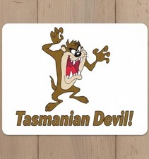 Tasmanian Devil 9.5 x 8 Mouse Pad With Anti-Slip Rubber Backing Made In USA