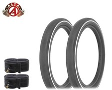 Alta 20x2.125 White Line Slik Tires Wide Tread Fits S2 Rim Schwinn Stingray 4pc