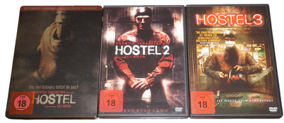 Hostel 1-3 (DVDs) Komplett. Eli Roth (FSK 18)
