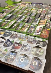 vintage Video Game Lot 80+ Microsoft xbox & xbox 360 Games Untested As Is