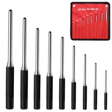 9 Pieces Roll Pin Punch Set Removing Repair Tool For Car, Watch Repair, Jewelry