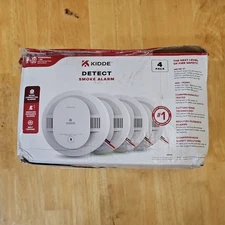 Kidde Hardwired Smoke Detector, AA Battery Backup, Interconnectable, LED Warning