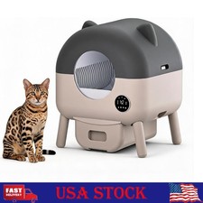 Self-Cleaning Cat Litter Box, 76L Capacity Automatic Litter Box w/App Control