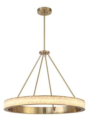 Minka Lavery 3888-L Divinely 37"W LED Crystal Ring Chandelier - Celeste Brass - Picture 8 of 8