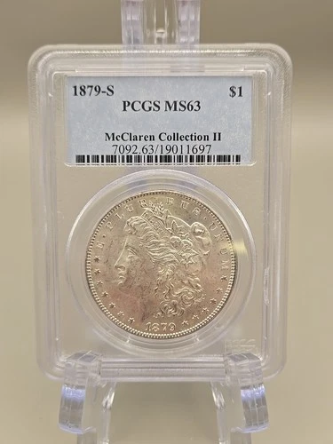 1879-S Morgan Silver Dollar $1 - PCGS MS63