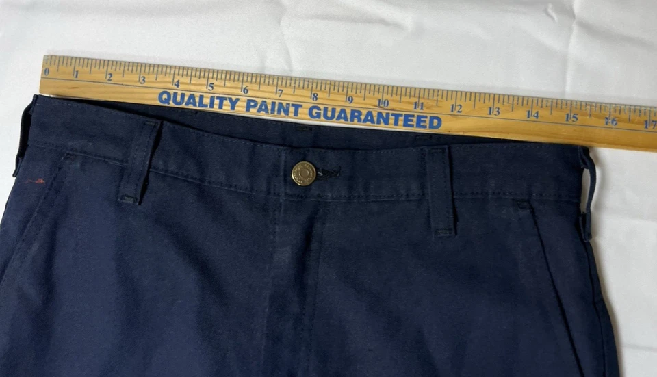 Workrite FR 2112 Work Pants Nomex HRC 1 Men's Size 30X Navy 6.6 Arc Rating - Image 4 of 4