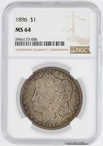 1896 Morgan Silver Dollar NGC MS64 S$1 Philadelphia Mint No Reserve
