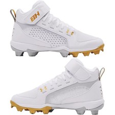 Under Armour Harper 6 MID RM Kids Baseball Cleats (3024325 100) BIG SALE!