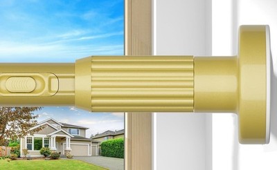 Tension Curtain Rod 41-126 Inch(4-10Ft),1.26'' Diameter,Long Heavy Duty