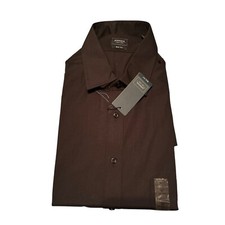 Arrow Mens Big Fit Dress Shirt 17 XL Long Sleeve Black Cotton Blend big and Tall