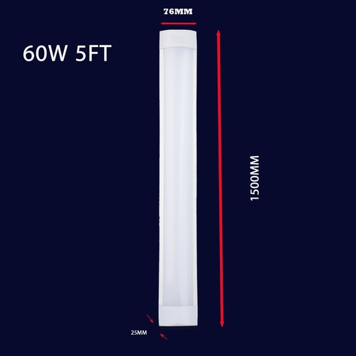 LED BATTEN LIGHT 4FT 5FT 6FT TUBE STRIP LAMP CEILING WORKSHOPS 6500K-4000K - Picture 18 of 24