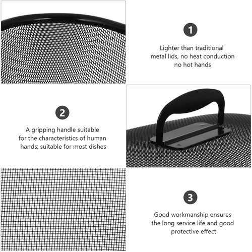 Metal Vegetable Cover Mesh Screen Food Covers Outdoor Dish Storage Protectors - Picture 8 of 12