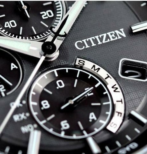 Citizen ATTESA AT8040-57E Titanium Eco Drive Solar radio watch ...