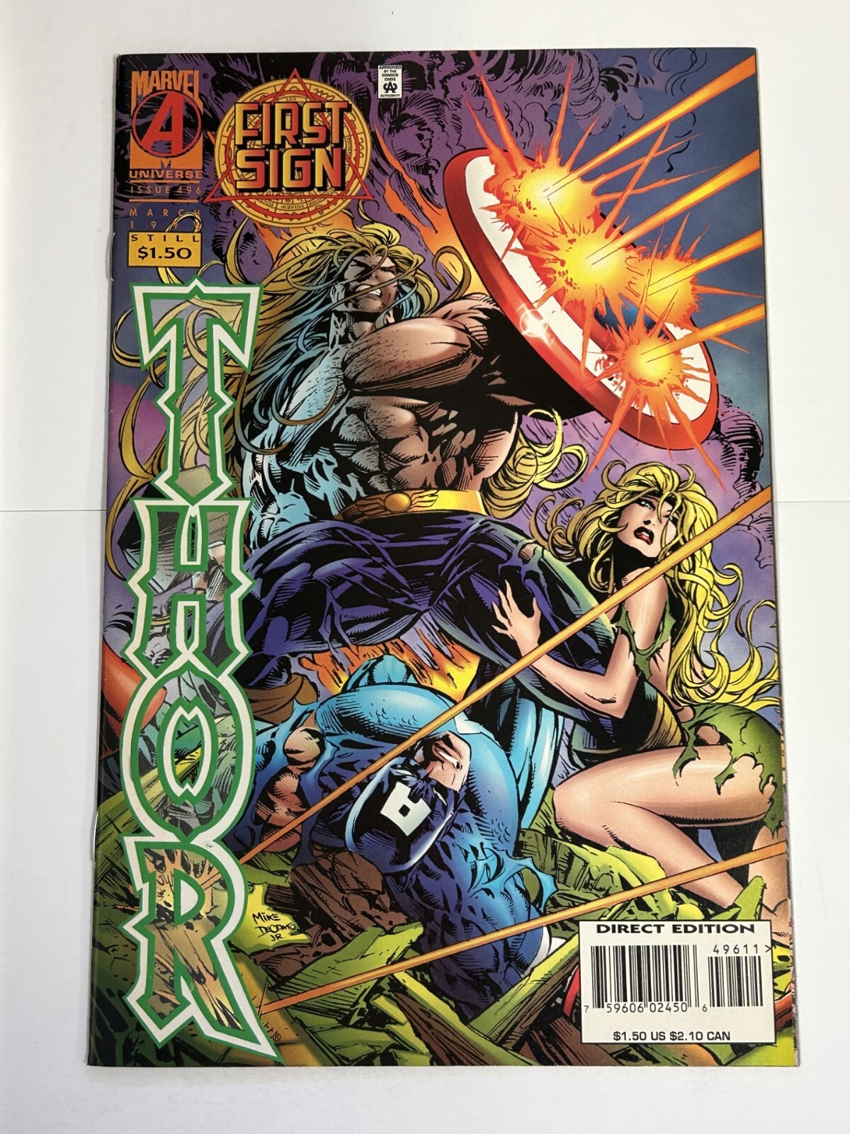 THOR #496 1996 NEAR MINT MARVEL COMICS b-475