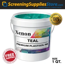 Xenon® - Teal Plastisol Ink for Screen Printing - 1 Quart - 32oz 