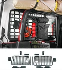 Rear Side Window Molle Storage Flank Panel For Jeep Wrangler JL 2dr 2018-2025