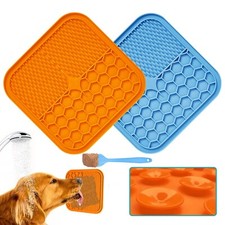Pet Lick Mat Anti-Anxiety Treat Mat Feeder Puppies cats Wall Suction Dog Plate