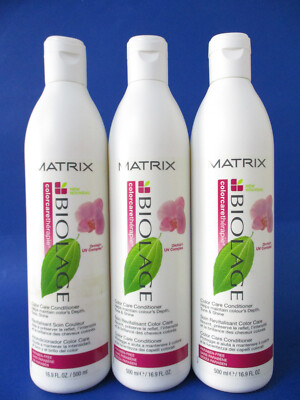 3 Pack Matrix Biolage Color Care Conditioner 16.9 oz (label scuffs)