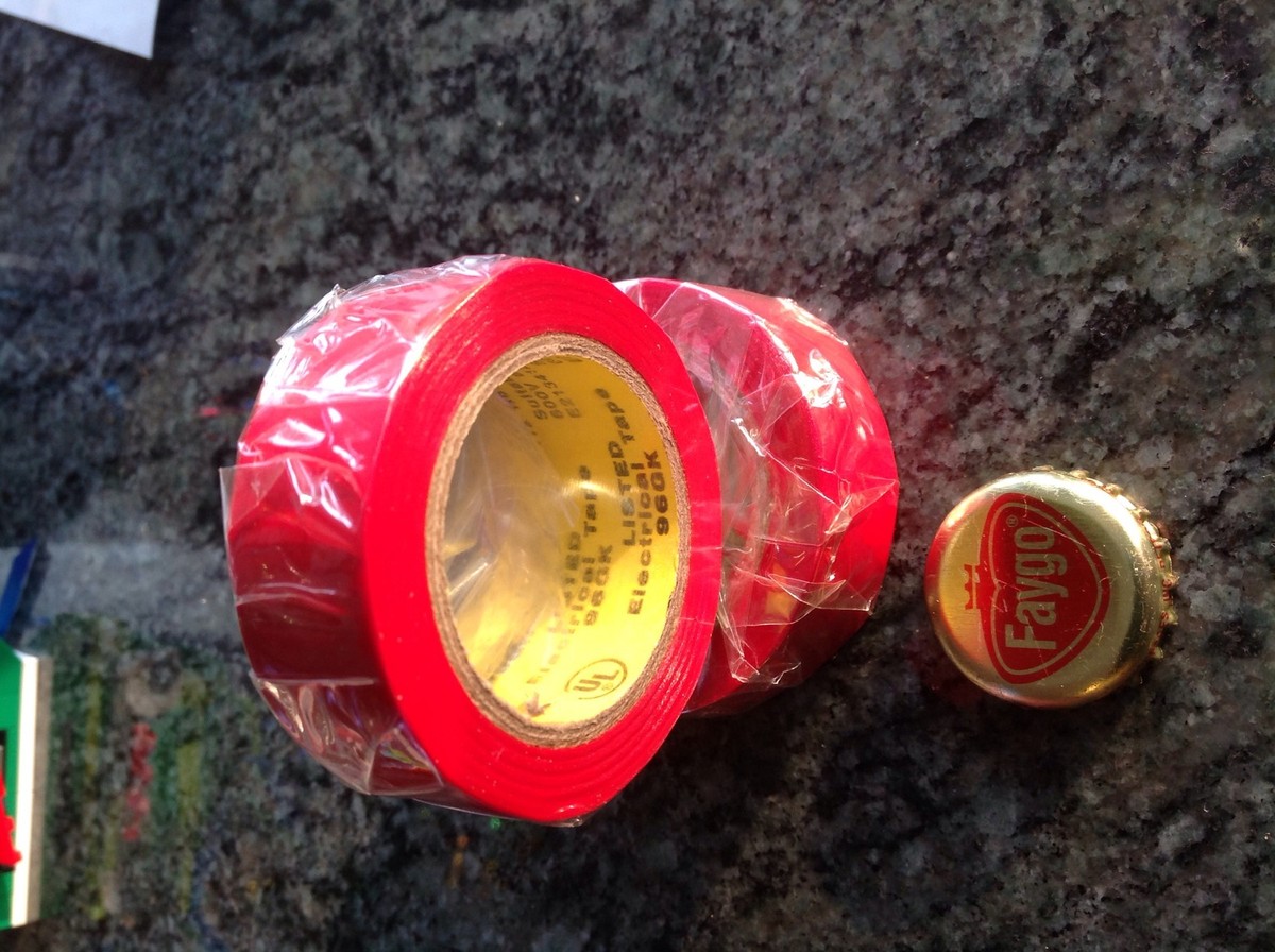 2 ROLLS UL LISTED 96GK E213412 33546 NOS RED ELECTRICAL TAPE 3/4