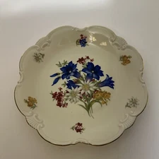 Cottier Freres Switzerland Dish Flowers 7 1/2 Inch