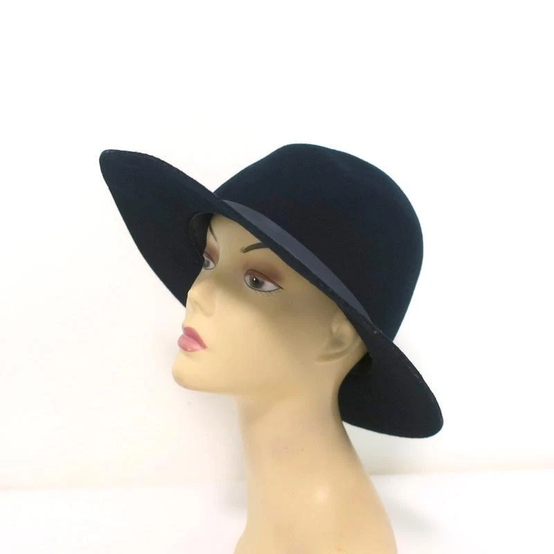 Sombrero Attack Fedora Madison fieltro de lana azul marino Foto 2 de 4