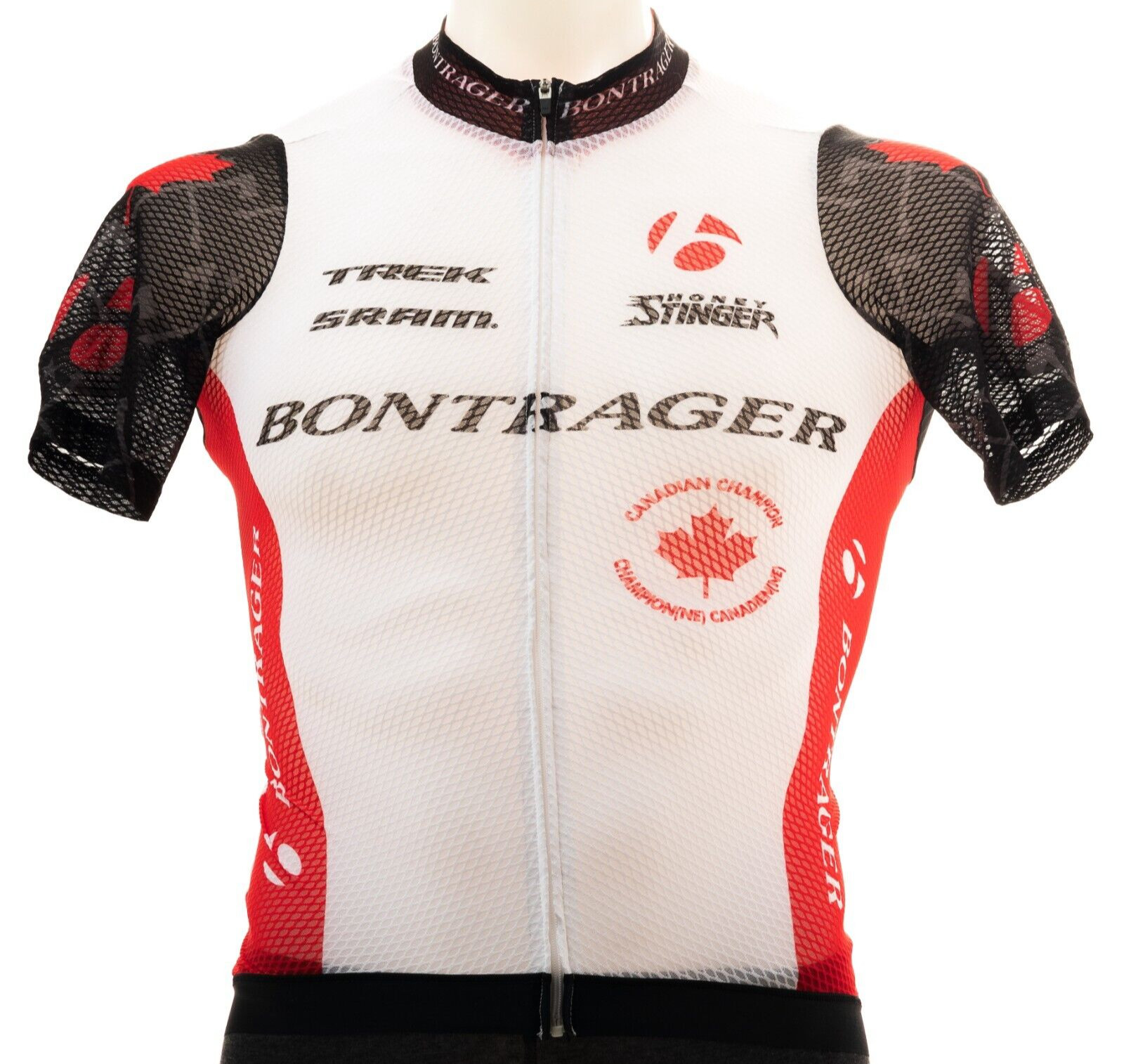 Bontrager Canadian National Champion Short Sleeve Mesh Cycling Jersey Men SMALL