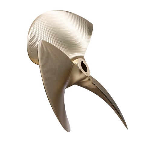 OZEBE3 Nibral Ski Wake Boat Propeller Prop 13 x 11.5 - 3 Blade 1 1/8 " Left Hand - Imagen 4 de 5