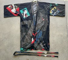 Vintage Restricted Dream Juguemm Hokusai Style AOP Japanese Kimono with Belt