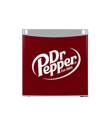 Dr. Pepper, 1.6 Cu. Ft. Compact  Mini Portable Refrigerator Maroon 4 Liter Capac