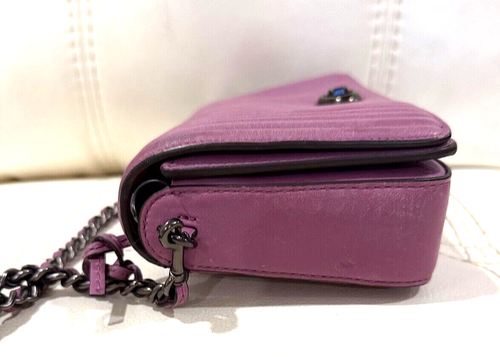 COACH Dinky 22729 QUILTED 1941 CROSSBODY BAG LEATHER PRIMROSE PINK/GUNMETAL. - Picture 3 of 15