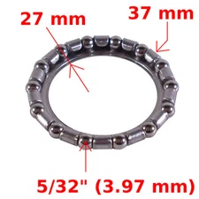 BIKE BALL BEARING CAGED HEADSET FRAME PIVOT 1" AHEAD 5/32" BEARINGS RETAINER 14 