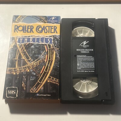 Roller Coaster Thrills Wood Knapp Video VHS Magic Mountain Colossus Accelerator