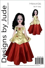 Memories Dress Doll Clothes Sewing Pattern for 21" Modern Cissy Alexander Doll