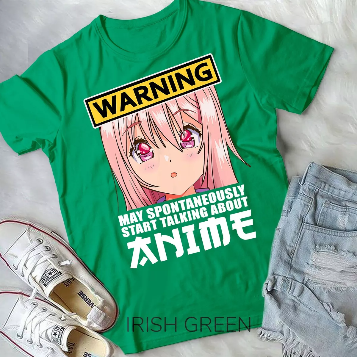 Just A Girl Who Loves Anime & Cats Cute Gifts Teenager Girls T