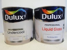 5L - Dulux Professional Undercoat / Liquid Gloss - Brilliant White - 2 x 2.5L 